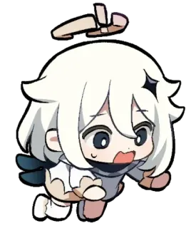 💗 Paimon Genshin Impact Paimon, Genshin Impact, Anime, Video game, Cute, Chibi telegram sticker