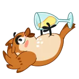 Воробушек Сема @FOXDIZIGNERLIFE whatsapp stickers