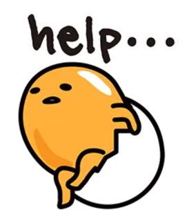 😖 Gudetama help... Ovo, Kawaii, Preguiçoso, Fofo, Gudetama telegram sticker