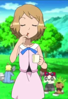 ☘ Serena Pokemon Аниме, Покемон, Серена, Мультфильм, Персонаж whatsapp sticker