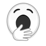 🥱 Лицо, Эмодзи, Сонный, Зевок, Уставший telegram sticker