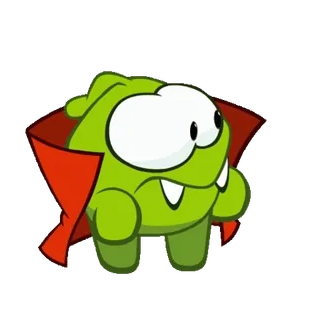 😝 Om Nom Cut the Rope Om Nom, Cut the Rope, monstro, vampiro, desenho animado, personagem de jogo whatsapp sticker
