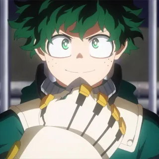 🥦 Izuku Midoriya My Hero Academia anime, manga, My Hero Academia, Izuku Midoriya, Deku, hero telegram sticker