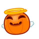 Pumpkin Emoji telegram emojis 😇