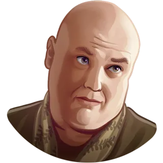 🗡 Varys Game of Thrones Varys, Game of Thrones, character, fantasy, bald, television telegram sticker