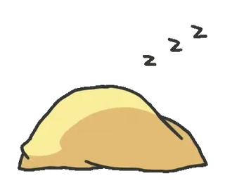 😴 sleep, sleeping, zzz, tired, nap, cartoon, dream whatsapp sticker