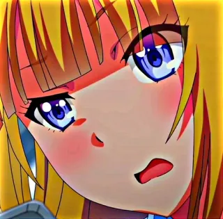 🤨 Anime, Manga, Kreskówka, Postać, Dziewczyna, Ilustracja telegram sticker