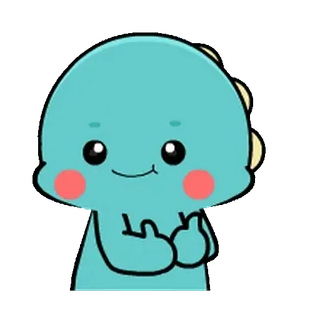 🦕 공룡, 만화, 캐릭터, 귀여운 whatsapp sticker