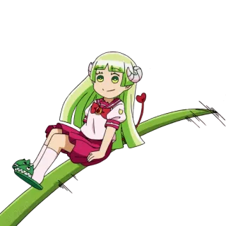 🎍 anime, manga, devil, horns, cute, girl, character, kawaii telegram sticker