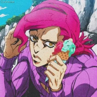 🐸 Doppio JoJo's Bizarre Adventure Anime, Eis, Jojo, Bizarre Abenteuer telegram sticker