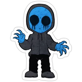 👻 Eyeless Jack horror, creepypasta, monster, creepy, eyeless telegram sticker