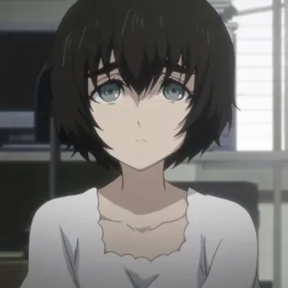 ⚙️ Ruka Urushibara Steins;Gate Anime, Garota, Personagem, Steins;Gate, Ruka Urushibara whatsapp sticker