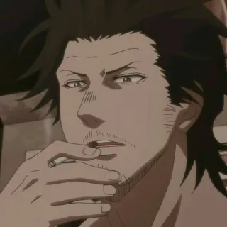 🗡 Yami Sukehiro Black Clover Anime, Black Clover, Manga, Yami Sukehiro whatsapp sticker