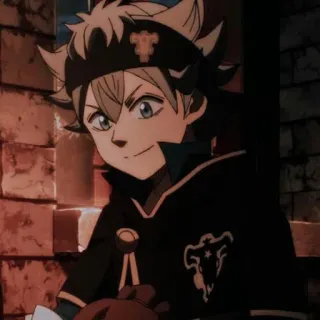 🙃 Asta Black Clover Anime, Mangá, Personagem, Asta, Black Clover, Shonen telegram sticker