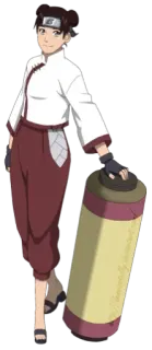 🤙 Tenten Naruto anime, cartoon, weapon, ninja, tenten telegram sticker