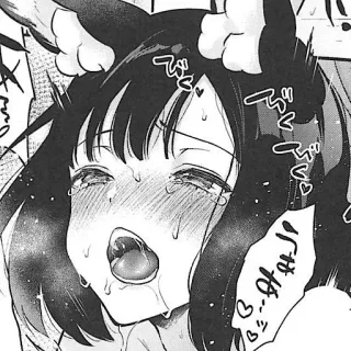 🤪 manga, anime, crying, kawaii, tears, expression telegram sticker