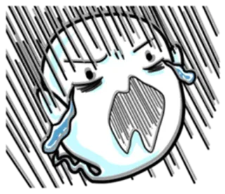 🙀 huilen, verdrietig, emotioneel, bedroefd, cartoon, anime telegram sticker