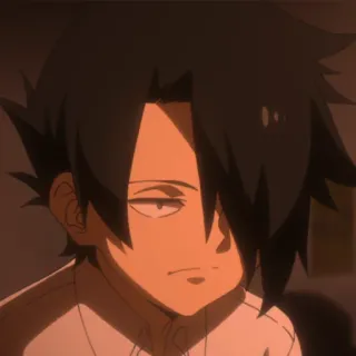 😐 Ray The Promised Neverland anime, postać, ray, the promised neverland telegram sticker