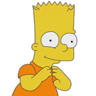 😈 Bart Simpson The Simpsons cartoon, Bart Simpson, The Simpsons, animation, yellow telegram sticker
