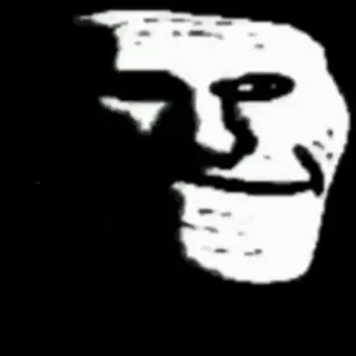 ⬛️ Meme, Trollface, Internet, Troll telegram sticker