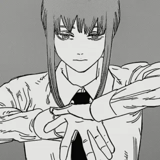 ✨ Makima Chainsaw Man อนิเมะ, มังงะ, เชนซอว์แมน, มาคิมะ, ตัวละคร telegram sticker