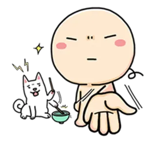 😚 การ์ตูน, หมา, เอเชีย, ตัวละคร, อิโมจิ telegram sticker