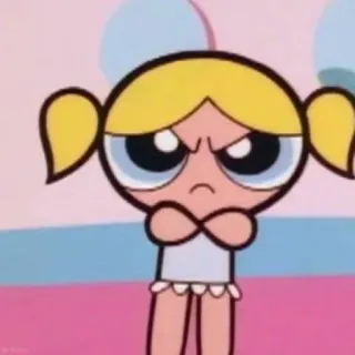 🤬 Bubbles The Powerpuff Girls whatsapp sticker