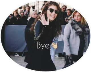 👋 Bye acenando, adeus, pessoa, óculos de sol telegram sticker
