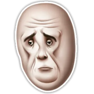 😒 meme, triste, cara, internet, expresión, reacción whatsapp sticker