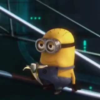 🍌 Minion Despicable Me Minion, Pisang, Kartun, Karakter, Lucu, Imut telegram sticker