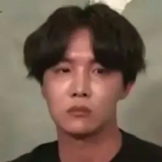 😑 J-Hope J-Hope, BTS, K-Pop, Cantor, Celebridade, Pessoa, Música whatsapp sticker