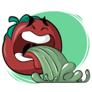 Crazy Tomato @StikerDi telegram stickers