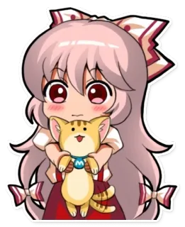 😺 Чиби, Аниме, Милый, Мультфильм, Кавайный, Манга, Персонаж, Наклейка telegram sticker