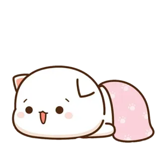 💈 Katze, niedlich, Tier, schläfrig, kawaii telegram sticker