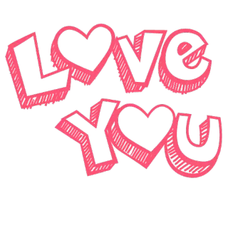 💝 LOVE YOU miłość, serce, uczucie, słodkie whatsapp sticker