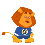 🫣 lion, animal, cartoon, character whatsapp sticker