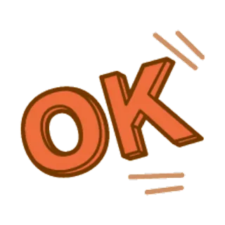 🐶 OK โอเค, ตกลง, อนุมัติ, เชิงบวก, ใช่ telegram sticker