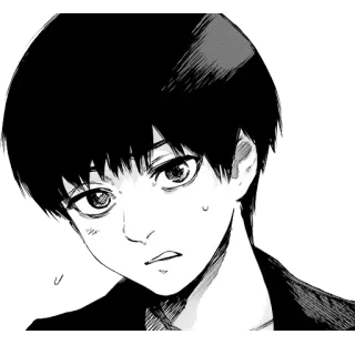 🙁 Anime, Mangá, Retrato, Menino, Personagem telegram sticker