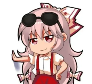 ✨ アニメ, キャラクター, ちびキャラ, サングラス, かわいい whatsapp sticker