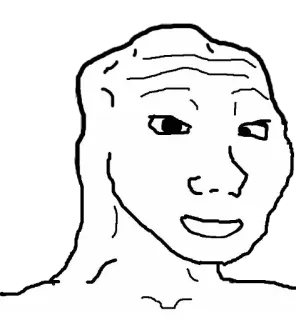 😦 Wojak meme, wojak, soyjak, soy telegram sticker