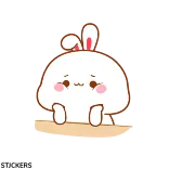 ๐ถ cute, bunny, kawaii, sticker, cartoon telegram sticker