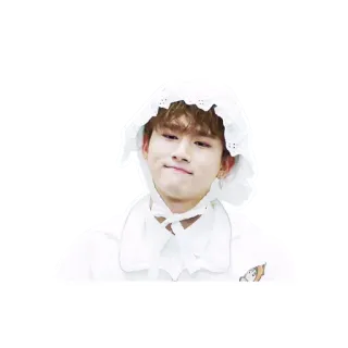😕 คน, หมวก, ขาว, น่ารัก telegram sticker