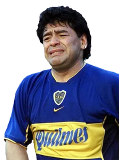😭 Diego Maradona football, football américain, athlète, triste, pleurs whatsapp sticker