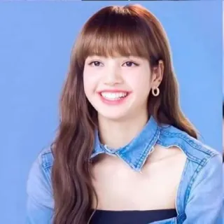 😁 Lisa kpop, นักร้อง, ผู้หญิง, ยิ้ม, คนดัง, ใบหน้า, ไอดอล telegram sticker