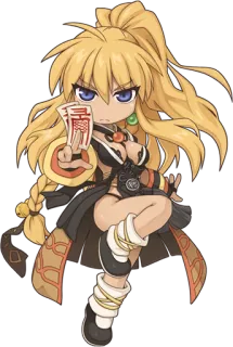 👩 anime, sticker, girl, chibi, character telegram sticker