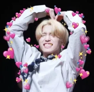💕 Herz, Liebe, K-Pop, Idol, Süß, Glitzer, Porträt telegram sticker
