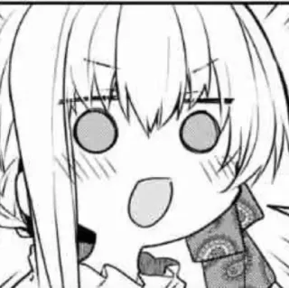 🤣 anime, manga, geschokt, verrast, schattig, cartoon telegram sticker