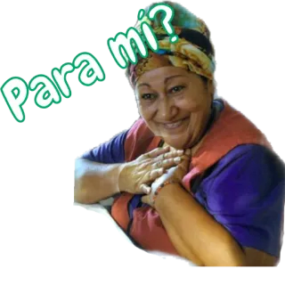 🙏 Para mi? женщина, выражение, жест, вопрос, испанка telegram sticker