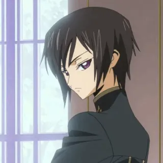 🥀 Lelouch Lamperouge Code Geass 애니메이션, 를르슈, 코드기아스, 남성, 캐릭터 telegram sticker