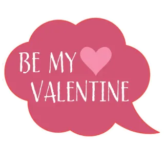 😍 BE MY VALENTINE バレンタイン, ハート, 愛, あいさつ, ロマンス, お祝い telegram sticker